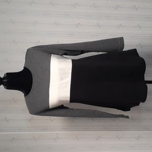 Motherhood Maternity Womens Black Grey and White Sweatshirt with Ties